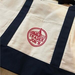 Trader Joe's Dark Blue Tote Bag #1